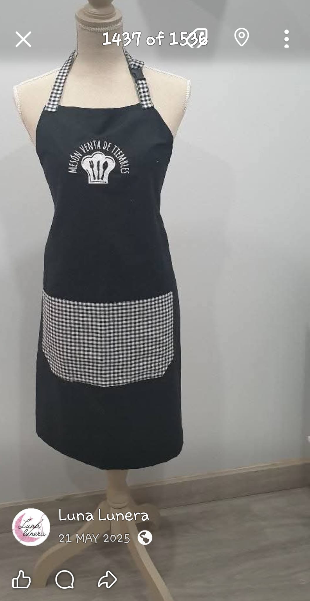 Delantal Cocina Largo Personalizado (desde 30€) - Imagen 3